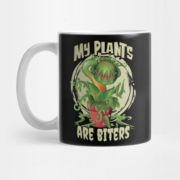 My Plants are Biters - Venus Fly Trap Carnivorous Plant by Graphic Duster